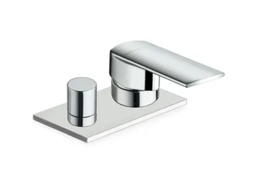PROFILO CRIPF129 - Deck mounted single handle bathtub tap with diverter by CRISTINA Rubinetterie - view 2